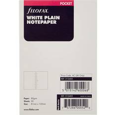 Presentasjonstavler Filofax Pocket Diary White Plain Notepaper Refill