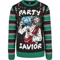 Christmas Sweaters - Unisex Urban Classics Sweatshirt Savior Christmas - Noir