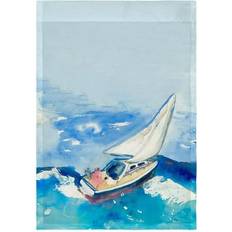 Blue Flags Betsy Drake Betsy Drake Interiors Sailboat Garden Flag