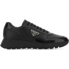 Lenkkarit Prada Black Leather Sneakers Black