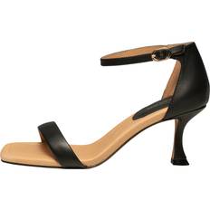 Woden STB-Leah Ankle Strap Leather, Black