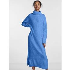 Femme - Robe longue Robes Pieces Robe Midi en Maille Nina - Bleu