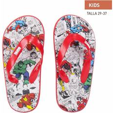 Billiga Flip-flops Barnskor Marvel Flip Flops für Kinder Marvel Rot Grau