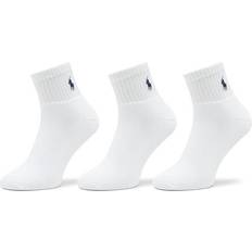 Polo Ralph Lauren Sokker Polo Ralph Lauren 3-Pack Sport Quarter Socks White Hvit One