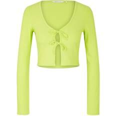 Denim - Mujer Camisetas Tom Tailor Denim Damen 1035373 Longsleeve T-Shirt, 24702-Neon Lime