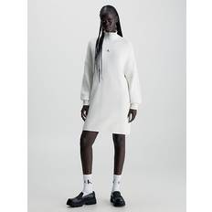 Calvin Klein White Dresses Calvin Klein Relaxed Cotton Jumper Dress WHITE