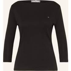 Tommy Hilfiger Three-Quarter Sleeve Boat Neck T-Shirt BLACK