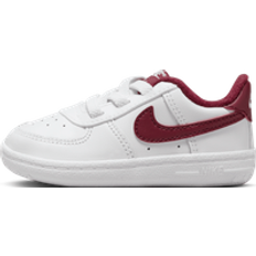 Blanc Chaussures d'Intérieur Nike Air Force 1 Crib - Bebes Chaussures - White