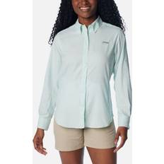 Columbia Women Shirts Columbia Women PFG Tamiami II Long Sleeve Shirt- Blue