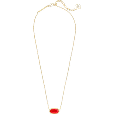 Kendra Scott Elisa Pendant Necklace - Gold/Red Illusion