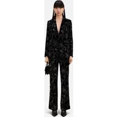 The Kooples Black Velvet Suit Jacket