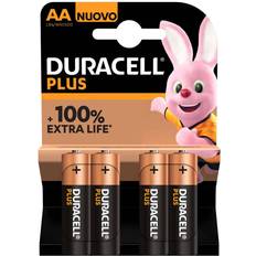 Alkaline - Batteries - Disposable Battery Batteries & Chargers Duracell AA Plus 4-pack