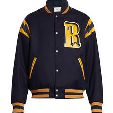 Navy 'American Spirit' Bomber Jacket NAVY/MUSTARD YELLOW
