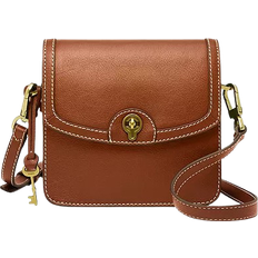 Fossil Ainsley Small Flap Crossbody - Medium Brown