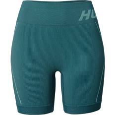 Gerippt Shorts Hummel Te Christel Seamless Shorts - Deep Teal/Pastel Turquoise Mel