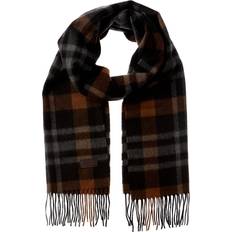 Brown - Women Scarfs Hickey Freeman Hickey Freeman Exploded Plaid Cashmere Scarf