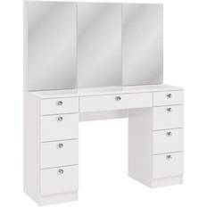 Glass Dressing Tables Boahaus Lily White Dressing Table 15.3x46.4"