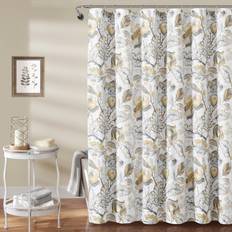 Blue Shower Curtains Lush Decor Cynthia Jacobean Shower