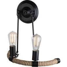 ETC-Shop Hemp Rope Black/Brown Applique