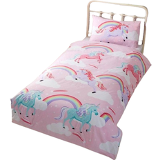 Rapport Little Unicorn påslakanset enkelsäng, polyester, rosa, 135 örngott 50