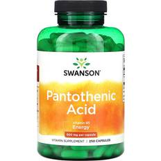 Pantothenic acid Swanson Pantothenic Acid 500mg 250 st