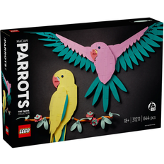 Lego wall art LEGO Art The Fauna Collection Macaw Parrots 31211