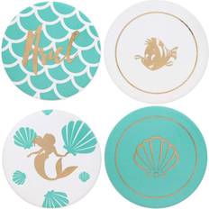 Ceramica Sottobicchieri The Little Mermaid 4 Piece Ceramic Coaster Set Sottobicchiere 4pcs