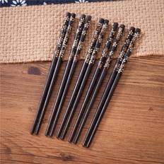 Bamboo Chopsticks Durable Short Child Size Bamboo 5 Pairs Chopsticks