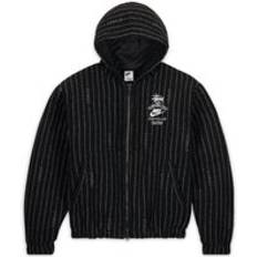 Stussy Outerwear Stussy Nike X Striped Wool Jacket Black