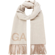 Fringed Wool Scarf - Egret