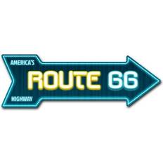 Wall Decor SignMission 10 & Direction Sticker Vinyl Route 66 Neon Wall Decor