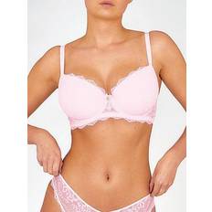 Boux Avenue Leah Balconette Bra Blush Pink, Blush Pink, 38Dd, Women Blush Pink