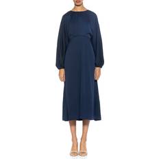 Blue - Men Dresses Alexia Admor Women's Constance Fit & Flare Midi Dress Navy