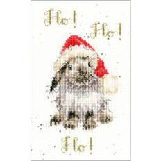 Christmas Needlework Kits Bothy Threads Ho! Ho! Ho! Christmas Card Counted Cross-Stitch Kit