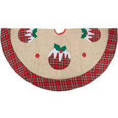 Beige Christmas Tree Skirts Northlight 36 Burlap Plaid Tree Skirt Christmas Tree Skirt