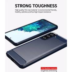 Cadorabo BLUE Case for Samsung Galaxy S21 PLUS Cover Protection back case TPU Silicone Blue