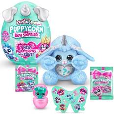 Zuru Rainbocorns Puppycorn Bow Surprise Serie 5, Pudel – plysch att samla – 5 lager fulla av överraskningar, hjärta att öppna upp, klistermärken, slim, från 3 år pudel