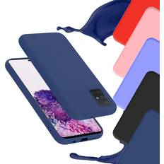 Cadorabo LIQUID SCHWARZ, Samsung Galaxy A71 Case for Samsung Galaxy A71 4G Cover Protection TPU Silicone Gel Black