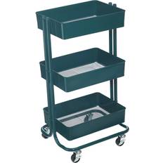 Simply Tidy Emerald 3-Tier Metal Rolling Cart