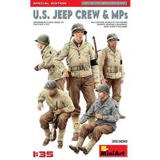 Scale Models & Model Kits Miniart U.S. Jeep Crew & MPs. Special Edition