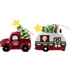 Christmas Tree Ornaments Mr. Christmas 4.5"" Piece Retro Vehicle Ceramic/Porcelain Christmas Tree Ornament 2