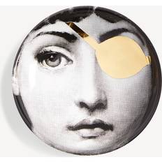 Aschenbecher Fornasetti Ashtray Tema e Variazioni n.8 white/black/gold 100% porcelain