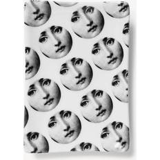 Ashtrays Fornasetti Rectangular ashtray Tema e Variazioni n.197 white/black 100% porcelain decorated by decal before firing use only