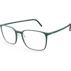 Silhouette Acetat Glasögon Silhouette Pure Wave 2954 5010 Gröna Endast Båge Män