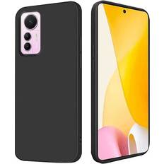 Handyzubehör Schutzhülle cover stoßfest schutzhülle tpu silikon für xiaomi 12 lite Schwarz