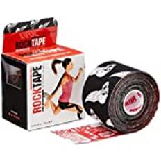 ROCKTAPE Nastro kinesiologico H2O (5 cm x 5 m) Nero con motivo a testa nero