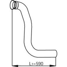Abgassysteme Abgasrohr vorne Dinex 53281