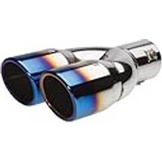 Exhaust Systems Simoni Racing Universal Double Round Slant Exhaust Tip TRX18B