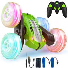 Rodzon Rodzon Remote control car for Boys 3-12 with Wheel Light Headlights Rc car Toy gift for 3 4 5 6 7 8 9 Years Old Boy girl 4WD 24ghz Double Sided Stunt
