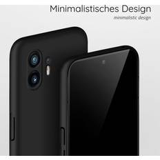 Moex Hülle für nothing phone 2 schutzhülle air slim case cover matt neu ultra dünn Schwarz